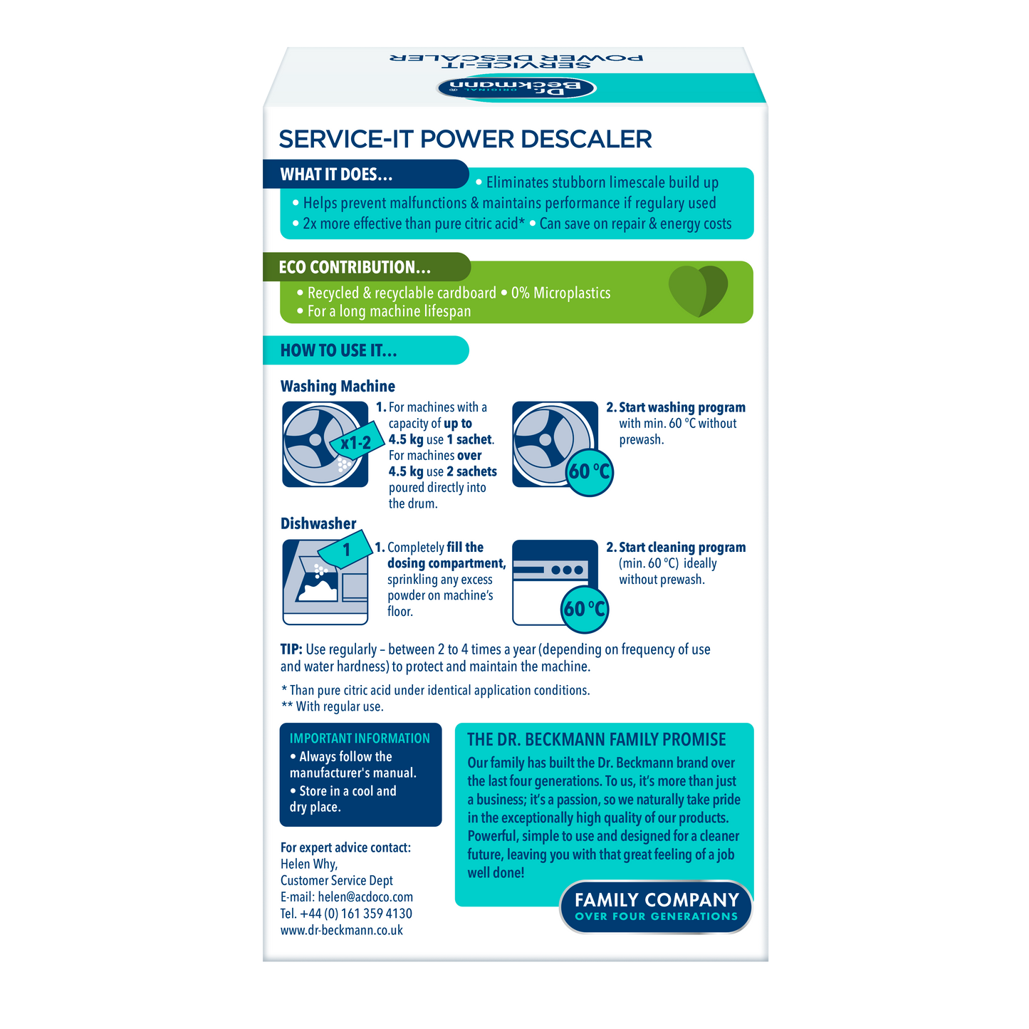 Dr Beckmann Service-It Power Descaler