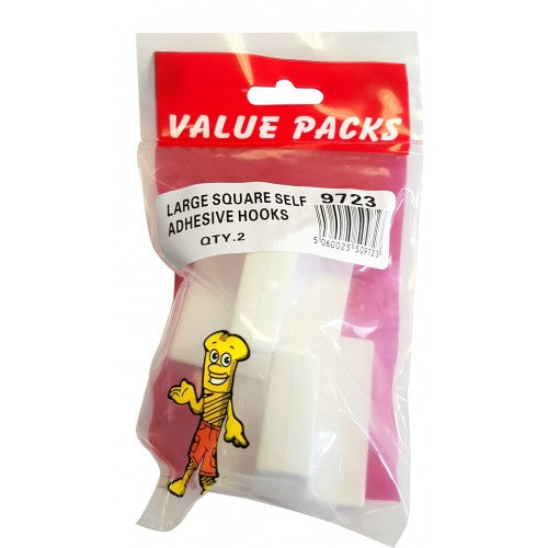 Fast Pak LARGE SQUARE SELF ADHESIVE HOOKS