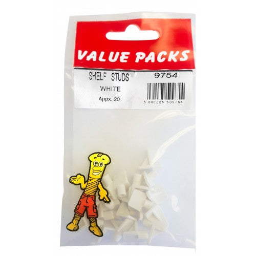 Fast Pak SHELF SUPPORT STUDS WHITE