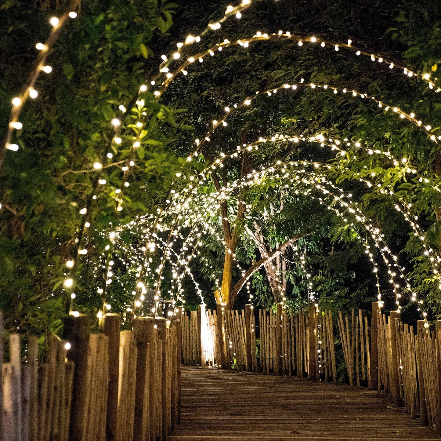 GardenKraft 100 LED Solar String Lights