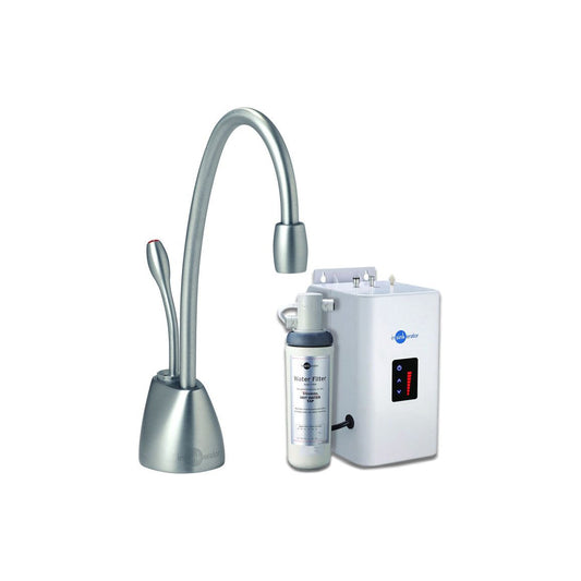 InSinkErator GN1100 Hot Water Tap, Neo Tank & Water Filter - Brushed Steel