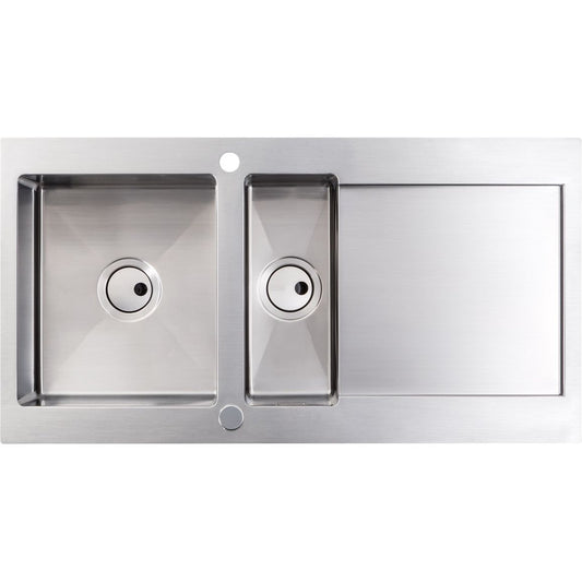 Abode Verve 1.5B & Drainer Inset Sink - St/Steel