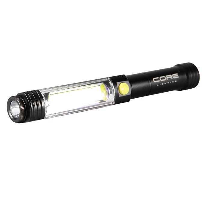 Lampe d'inspection magnétique à noyau avec torche 400 lumens