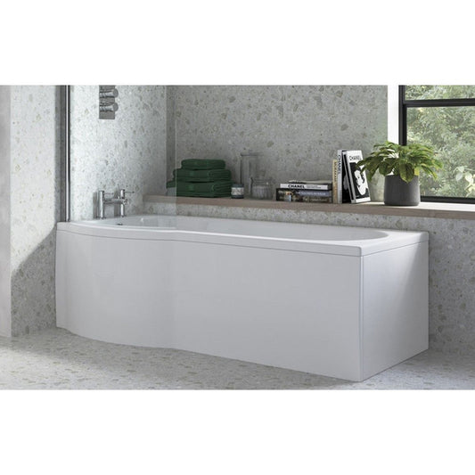 1700mm P Shape Front Bath Panel - White