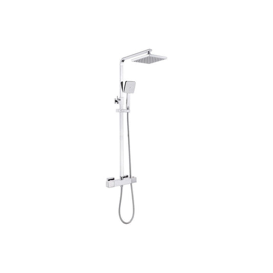 Briery Cool-Touch Thermostatic Mixer Shower w/Riser & Overhead Kit