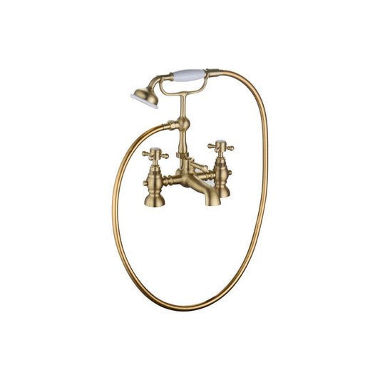 Namdi Bath/Shower Mixer & Shower Kit - Brushed Brass