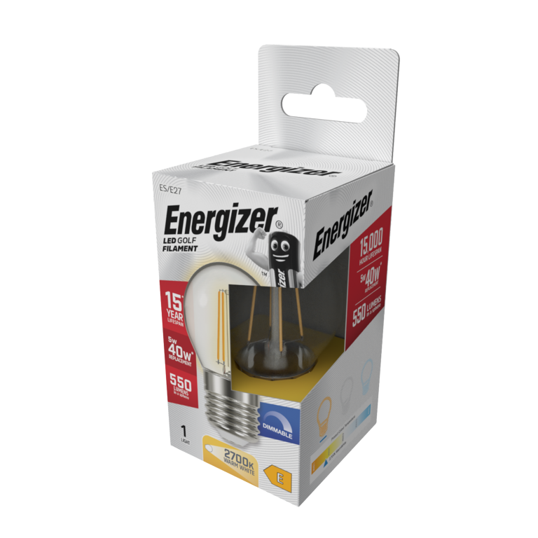 Energizer Filament LED Golf E27 Dimmable 5w
