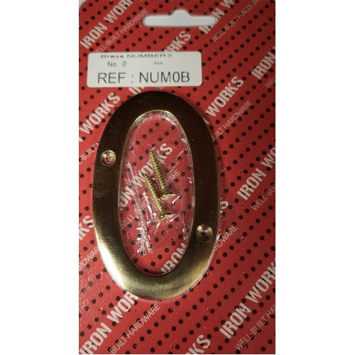 Fast Pak #0 BRASS NUMERAL 75mm