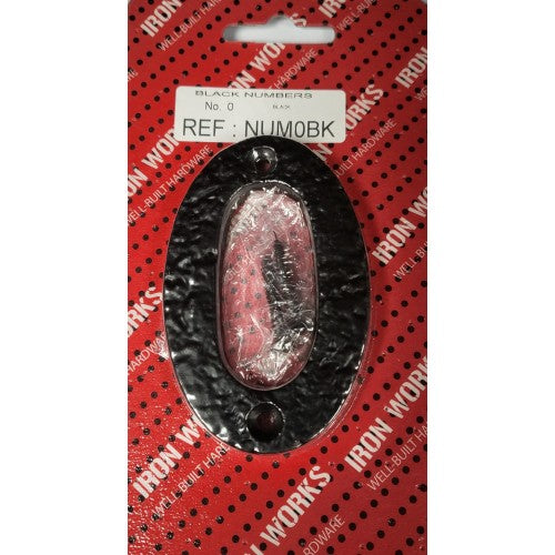 Fast Pak #0 BLACK ANTIQUE NUMERAL 75mm