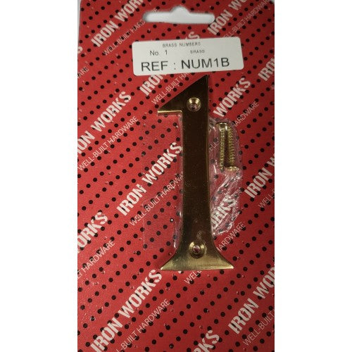 Fast Pak #1 BRASS NUMERAL 75mm