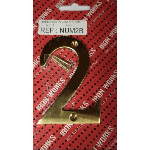 Fast Pak #2 BRASS NUMERAL 75mm