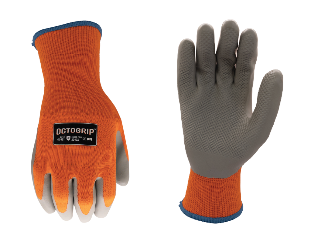 Octogrip 10g Winter Fleece Lined Glove with Latex Palm