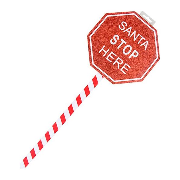 Santa Stop Here Sign