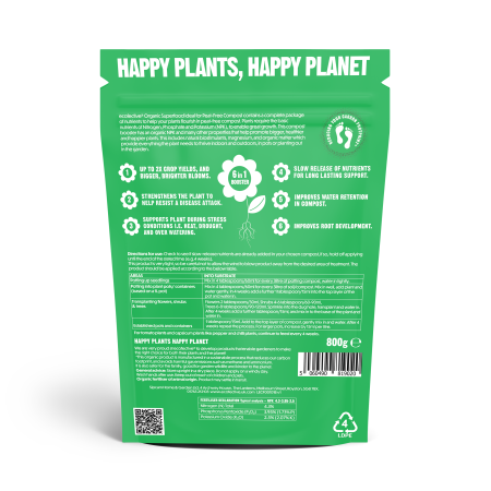 Superaliment biologique écofectif pour compost sans tourbe