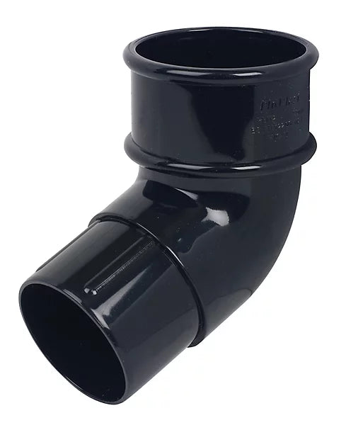 Pipelife Mini Flow Downpipe Curva compensada Negro
