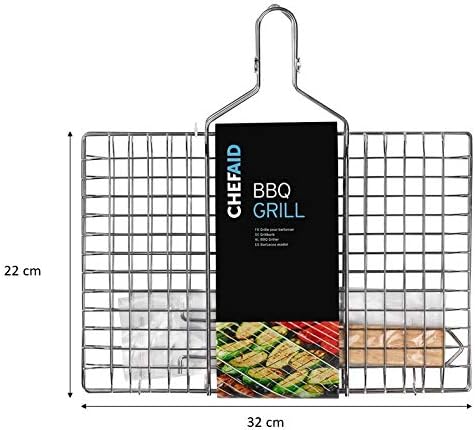Chef Aid BBQ Griller With Folding Handle