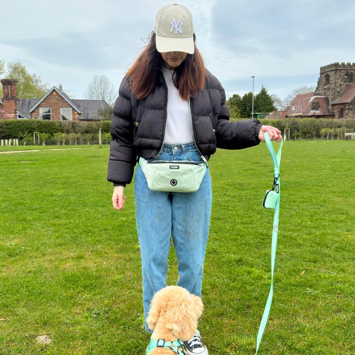 Dog Walking Bum Bag - Sage Green