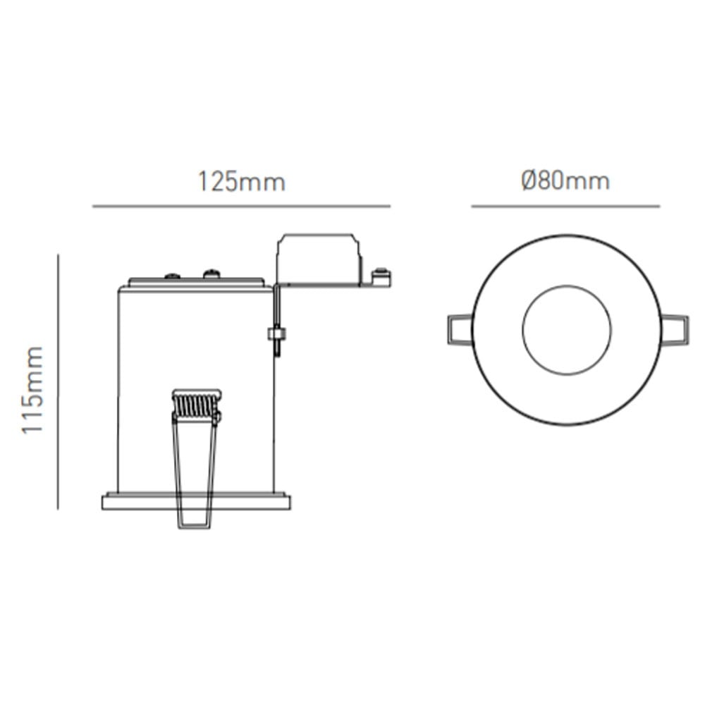 Electralite IP65 Fire Showerlight