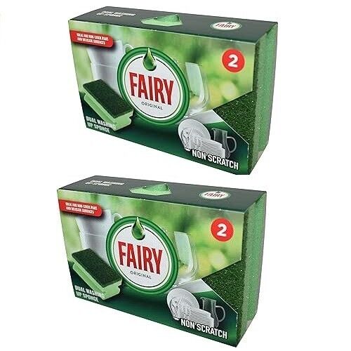 Addis Fairy Dual Sponge Scourer – Pack of 2