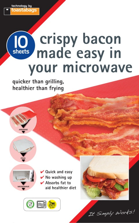 Toastabags Crispy Bacon Sheets - Pack of 10