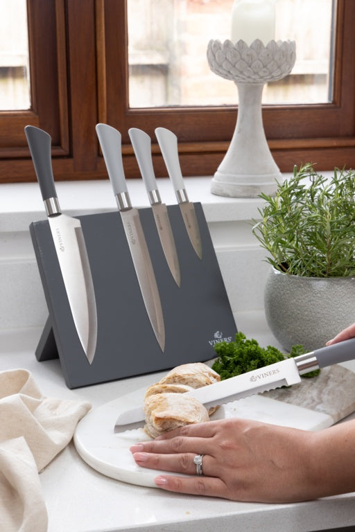 Viners Mono Mix 6-Piece Knife Block Set – Giftbox Edition