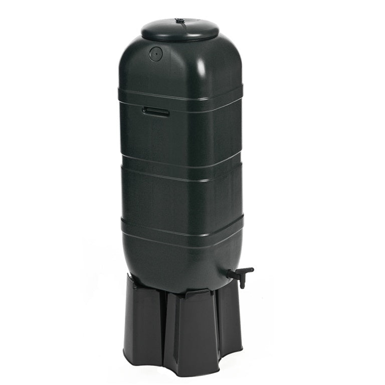 Ward Slim Line Water Butt Set - 100L Black