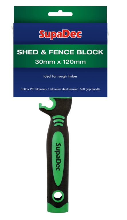 SupaDec Shed & Fence Block Brush (30mm x 120mm)