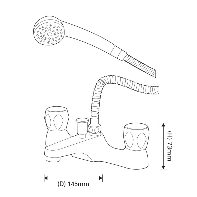 SupaPlumb Jura Bath Shower Mixer Tap
