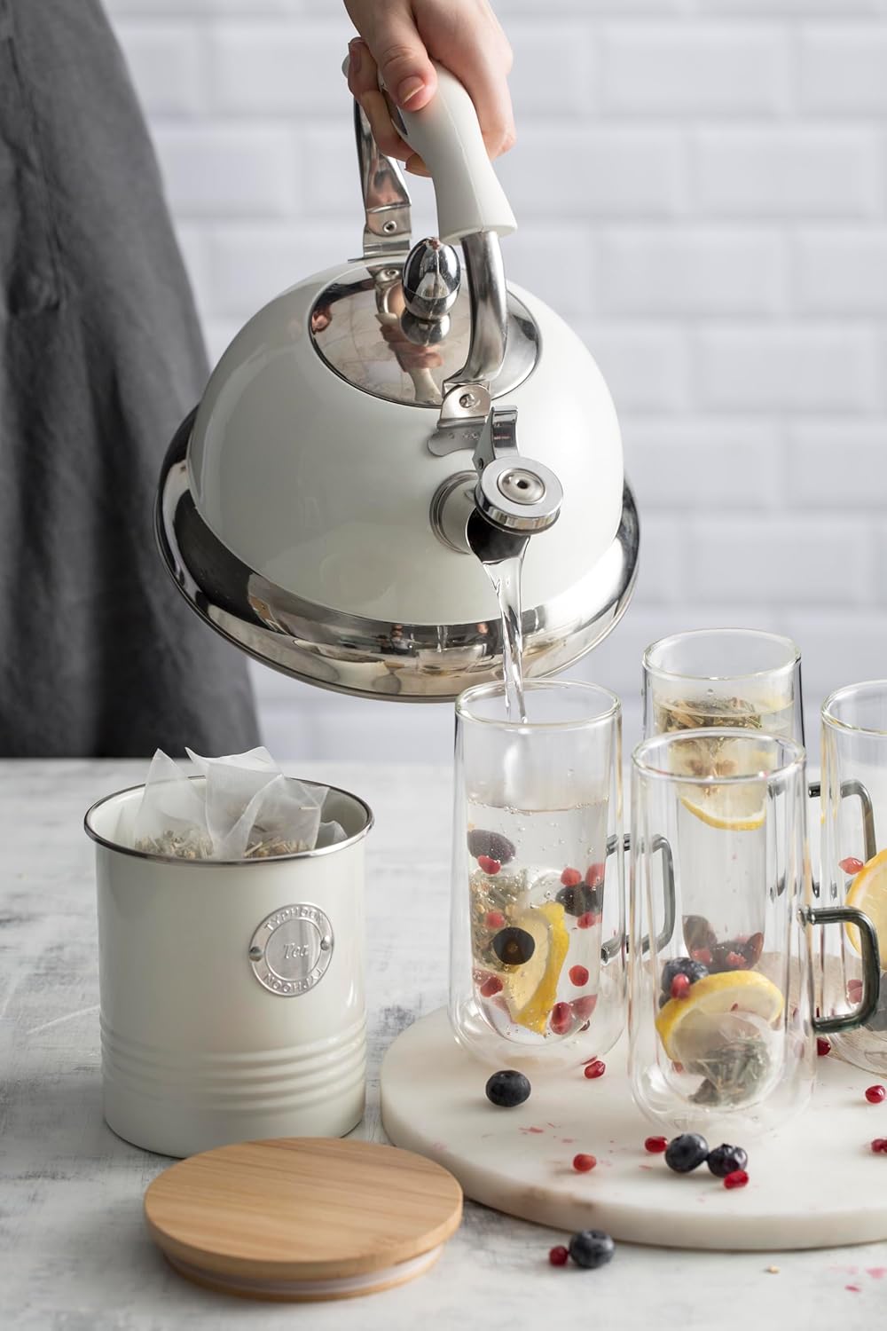 Typhoon Living Tea Canister – Cream (1L)