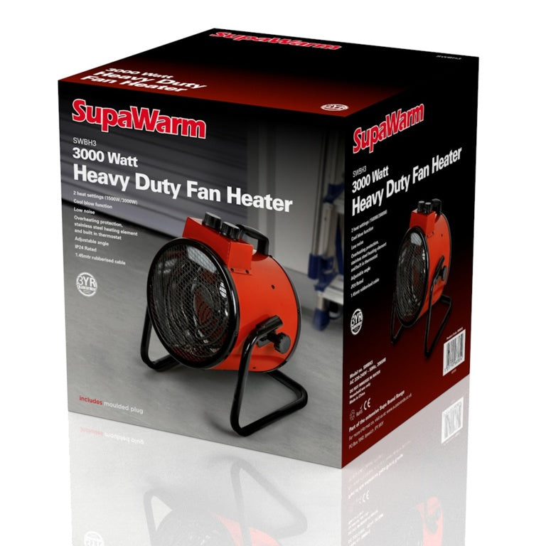 SupaWarm Heavy Duty Space Heater - 3000W