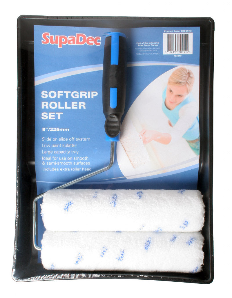 SupaDec Softgrip Roller Set - 9"/225mm