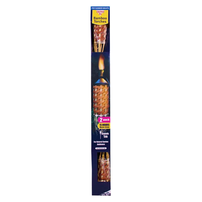 Zero In Citronella Bamboo Torch - Pack of 2
