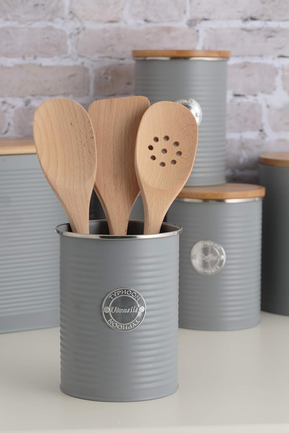 Typhoon Living Utensil Jar – Grey