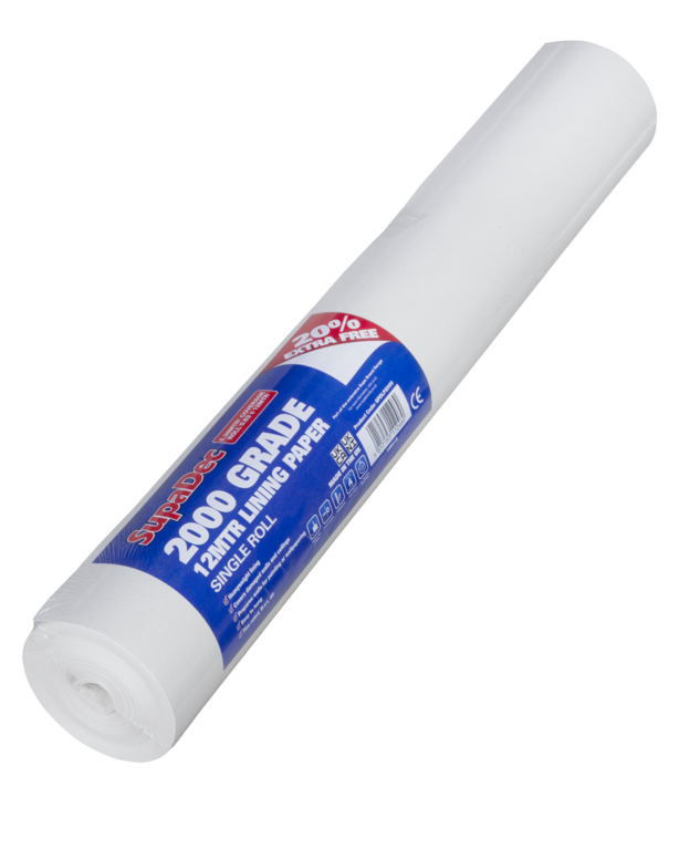 SupaDec Lining Paper 2000 Grade 10m Plus 20%