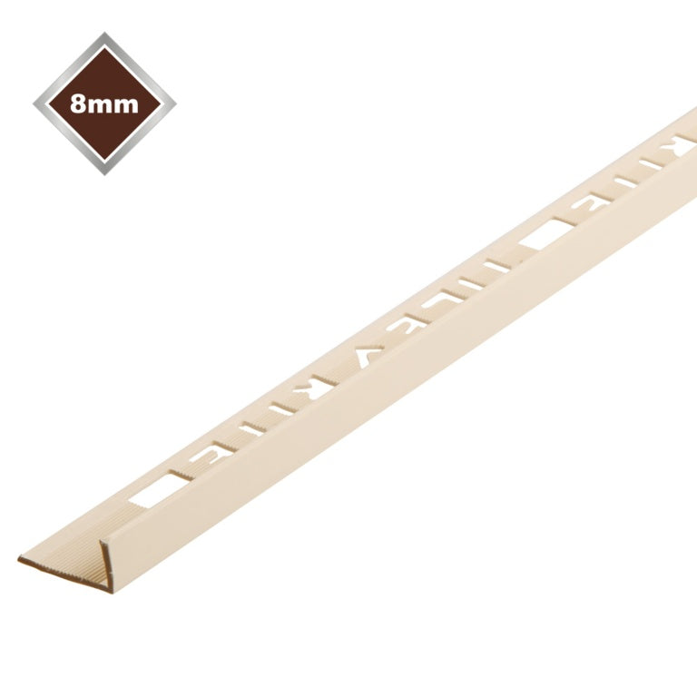 Tile Rite 8mm L Profile PVC Tile Trim Soft Peach