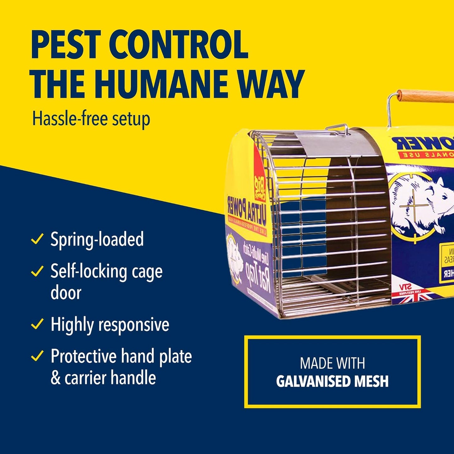 The Big Cheese Ultra Power Live Multi Catch Rat Trap