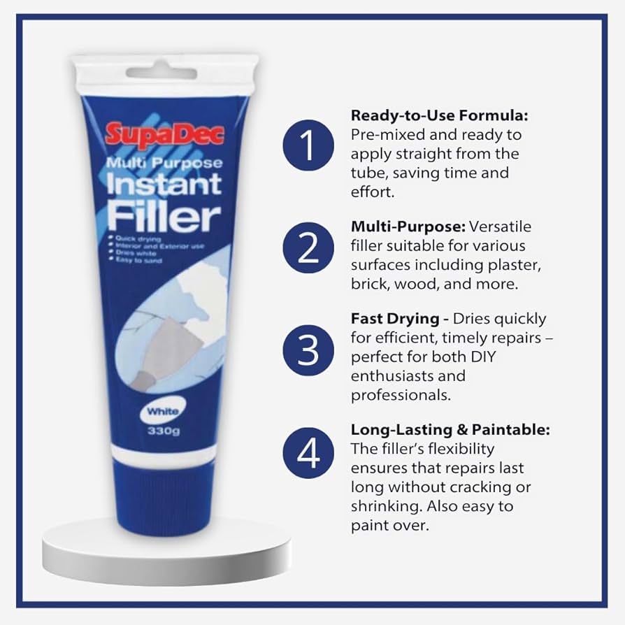 SupaDec Multi Purpose Instant Filler – 330g (Ready Mixed)