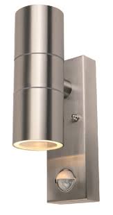 Foco de pared doble Powermaster PIR IP44