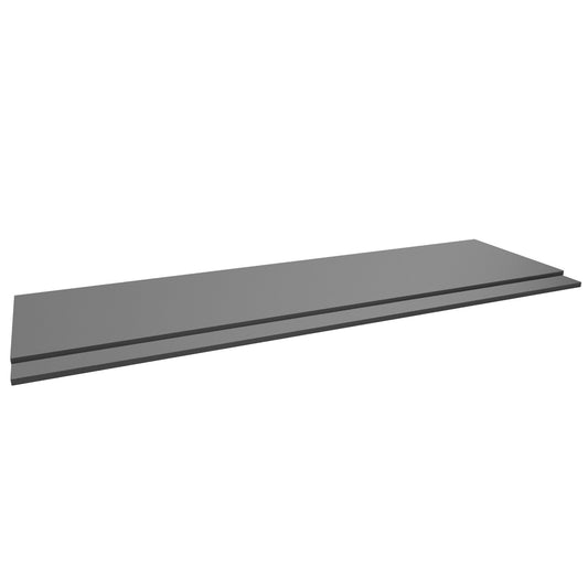 Purity 1700mm 2 Piece Front Panel Storm Grey Gloss