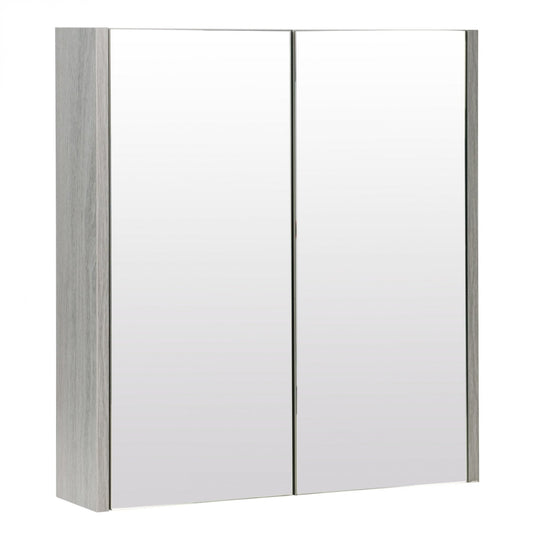 Purity 600mm Mirror Cabinet Silver Oak
