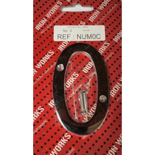 Fast Pak #0 CHROME NUMERAL 75mm