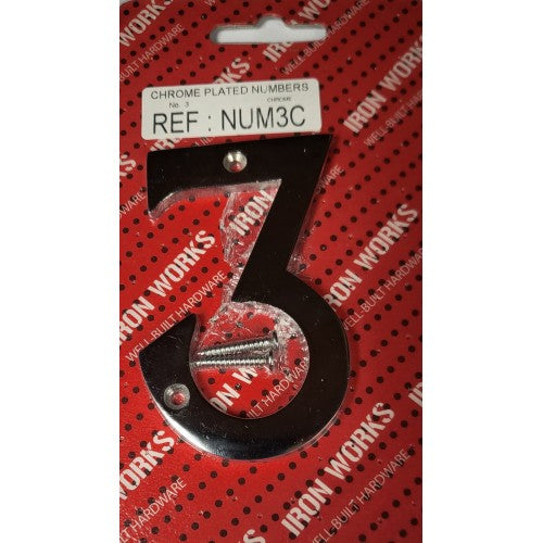 Fast Pak #3 CHROME NUMERAL 75mm