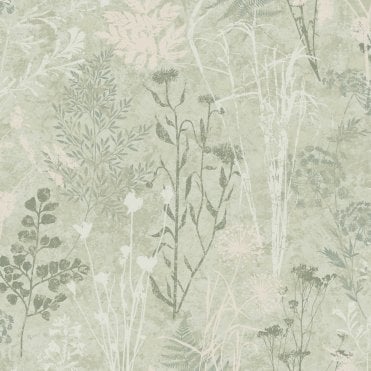 Graham & Brown Organics Sage Wallpaper (120716)