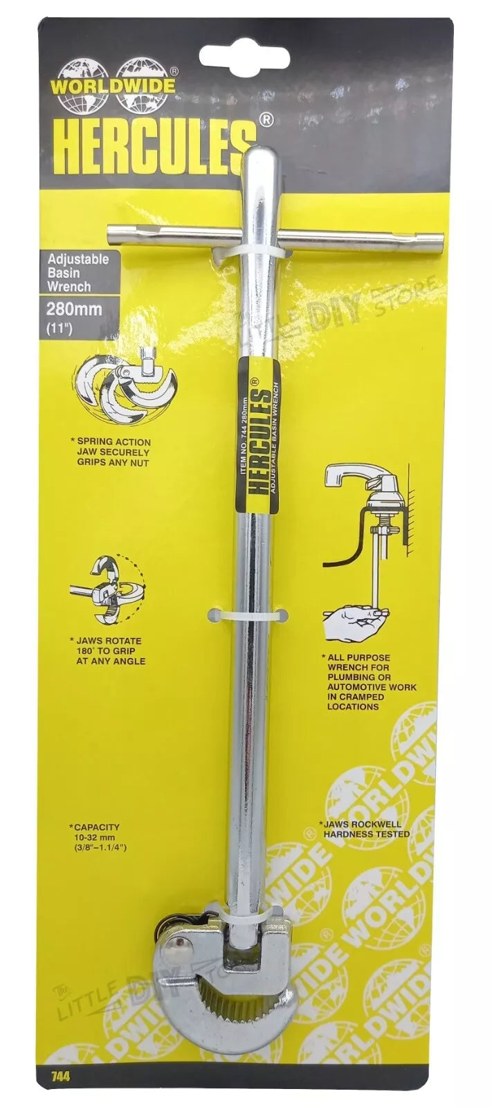 Llave para lavabo ajustable Hercules 279 mm (11 ")