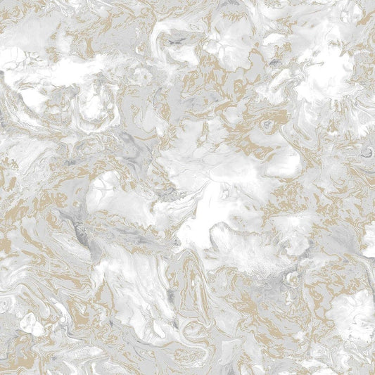 Muriva Elixir Grey/Gold  Wallpaper (166506)