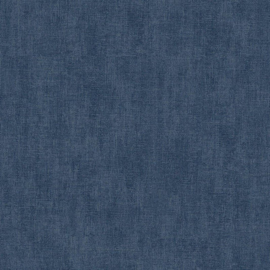 Muriva Darcy James Linen Navy Blue Wallpaper (173533)