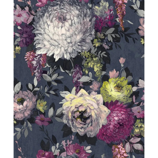 Belgravia Azzurra Floral Wallpaper
