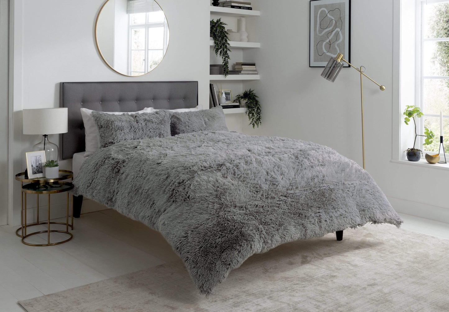 Snuggle & Cuddle Faux Fur Duvet Set for Winter Comfort Extra Soft Bedding with OEKO-TEX Certification Available in Multiple Sizes and Elegant Colours by OLIVIA ROCCO