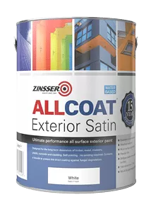 Zinsser Allcoat Exterior Wb Satin Wht