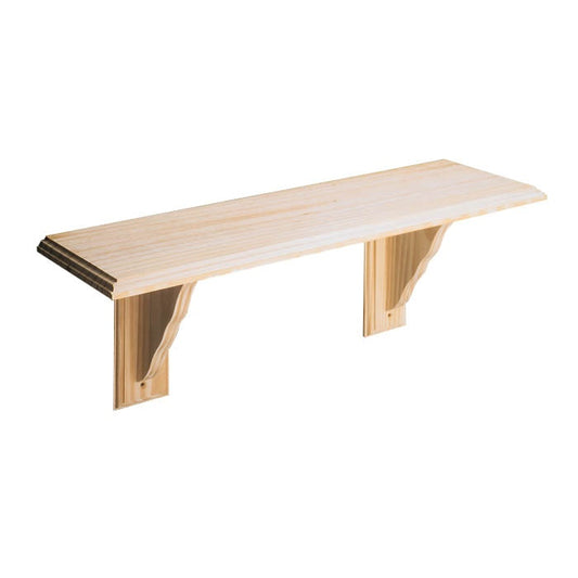 Core Natural Wood Shelf Kit Pine 1185mm